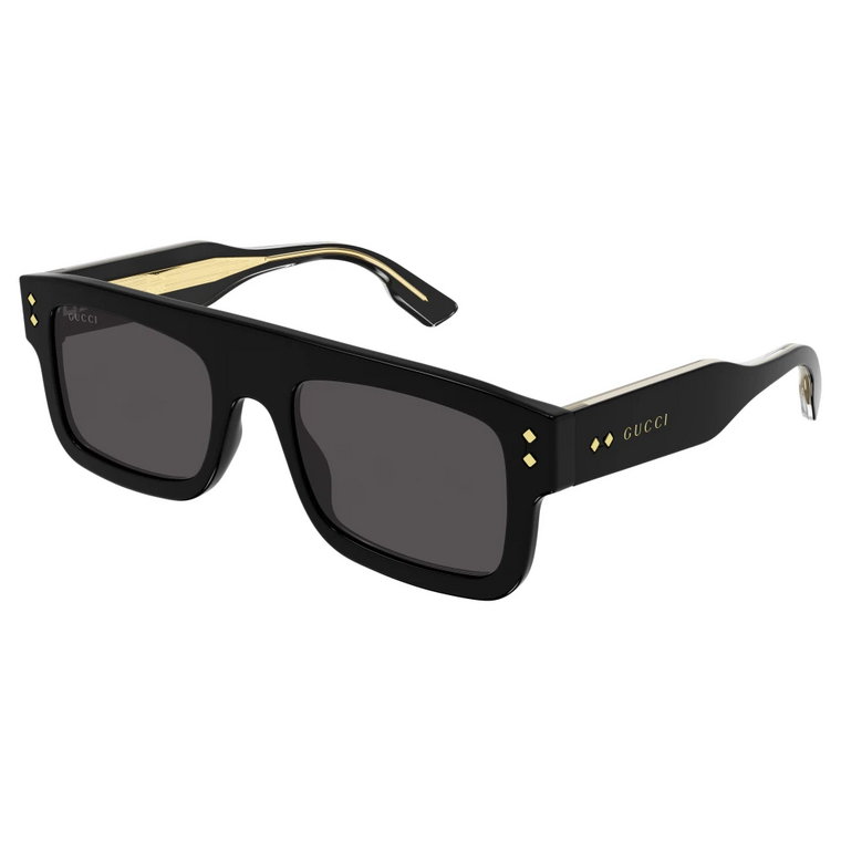 Czarne/Szare Okulary przeciwsłoneczne Gucci