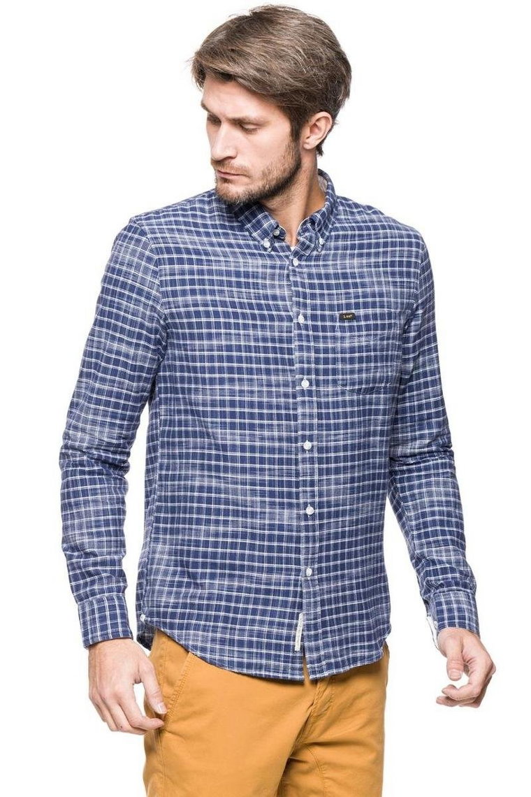 Lee, Koszula męska, Button Down Washed Blue L880Iolr, rozmiar S