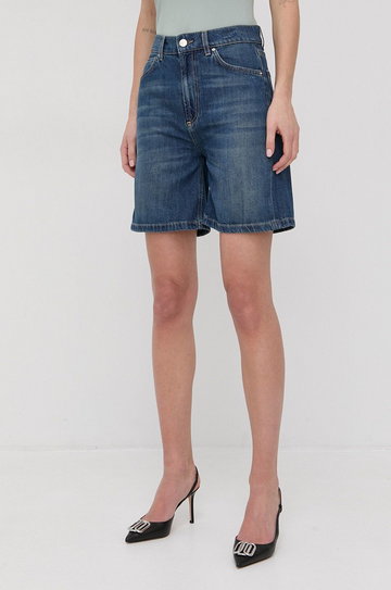 Marella Szorty jeansowe damskie gładkie high waist
