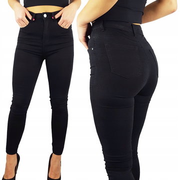 #klasyczne Damskie Spodnie Modelujące Black 36-48