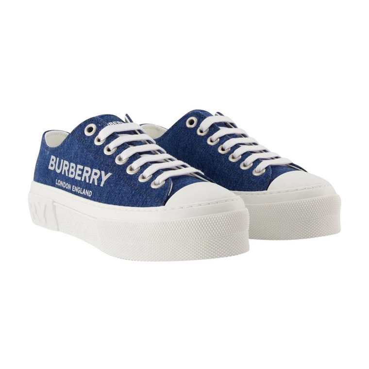 Niebieskie dżinsowe LF Jack Low 19 Sneakers Burberry