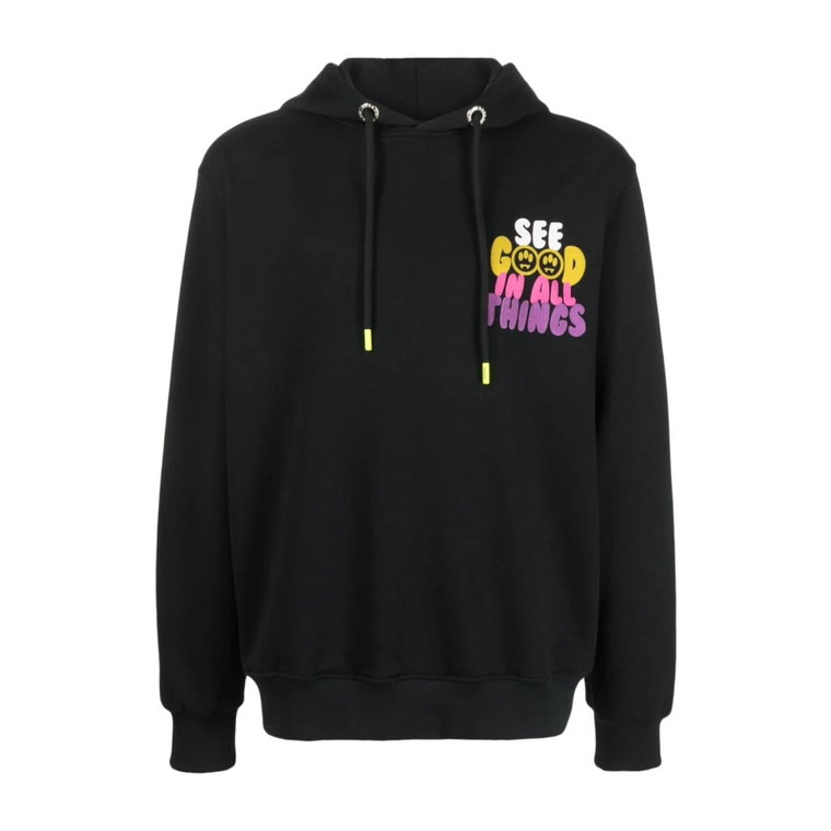 Klasyczny Czarny Hoodie dla Mężczyzn Barrow