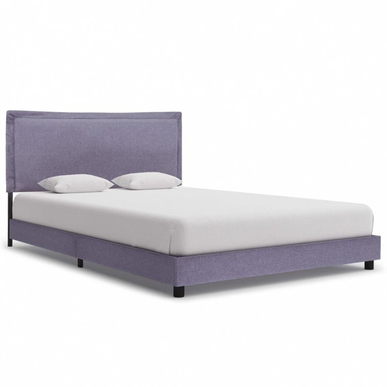 Rama łóżka, jasnoszara, tapicerowana tkaniną, 140 x 200 cm kod: V-280988
