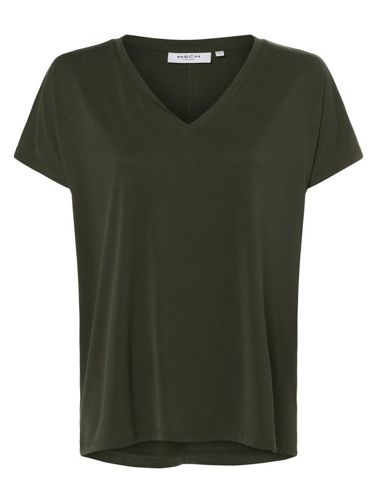 Moss Copenhagen - T-shirt damski  MSCHFenya, zielony