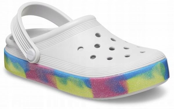 Dziecięce Buty Chodaki Crocs Off Court Glitter Band 209714 Clog 29-30