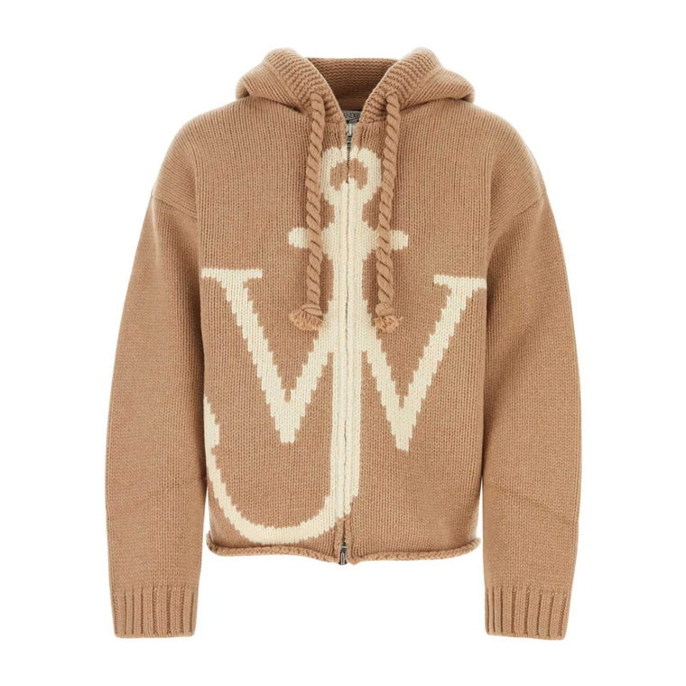 Cappuccino Sweter z Wełny JW Anderson