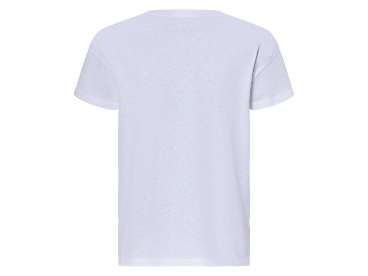 esmara T-shirt damski z bawełny (XS (32/34), Biały/miasto)