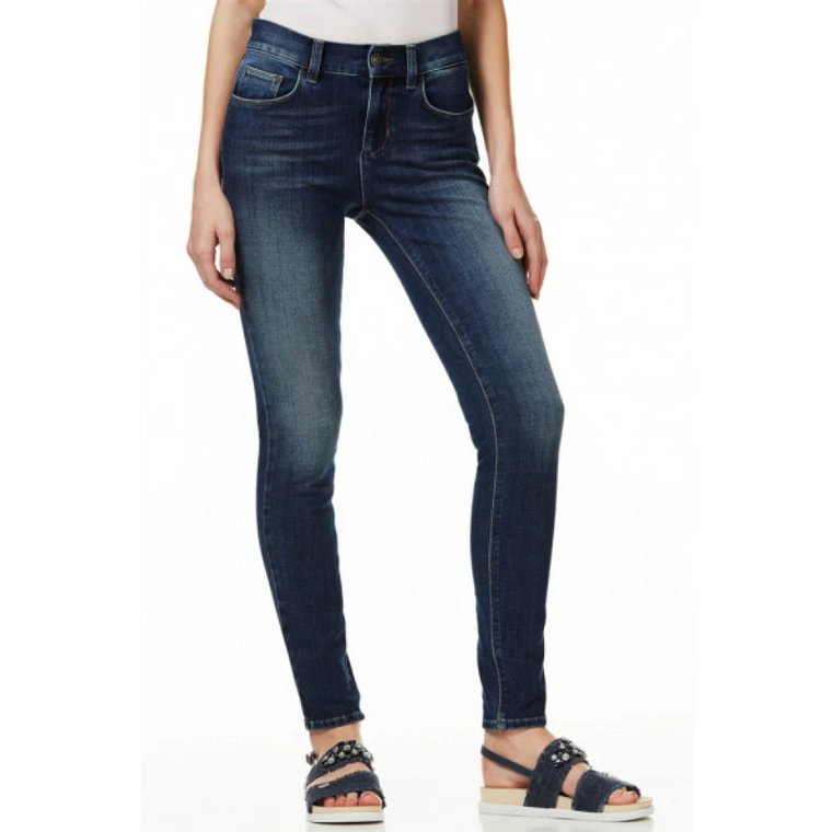 Divine Skinny Jeans - Wysoki Stan, Niebieski Prany Liu Jo