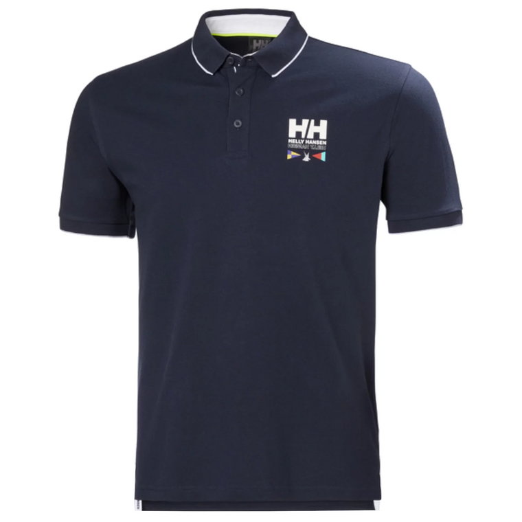 Helly Hansen Skagerrak Polo 34248-597, Męskie, Granatowe, koszulki polo, bawełna, rozmiar: L