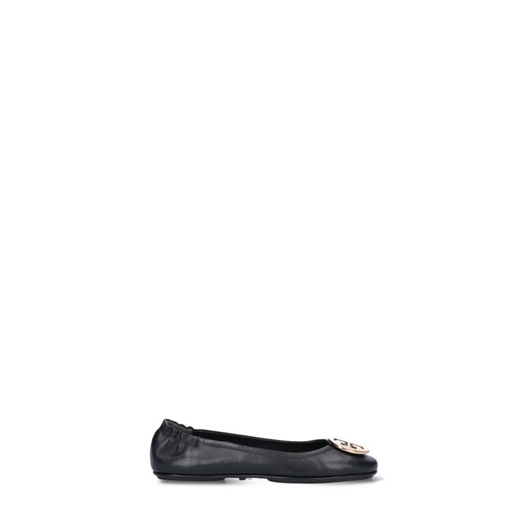 Czarne płaskie buty dla kobiet Tory Burch