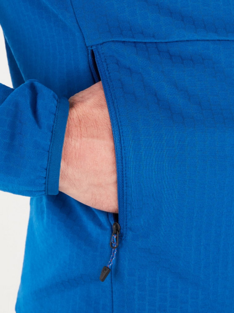 Męska bluza techniczna MARMOT Leconte Fleece Jacket - niebieska