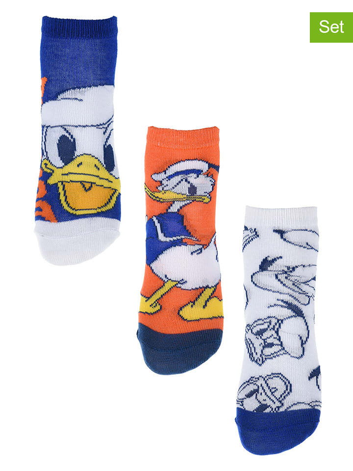 Donald Duck Skarpety (3 pary) "Donald" w różnych kolorach