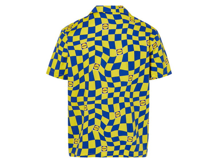 LIVERGY Koszula męska bawełniana z kolekcji Lidla (M (39/40), Żółty)
