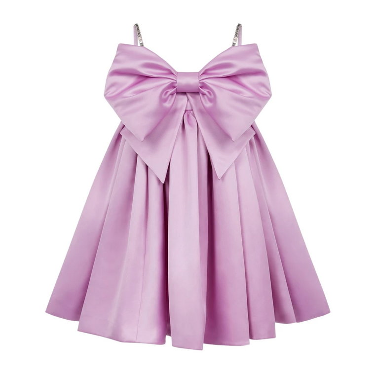 Lila Bow Front Flared Sukienka Nina Ricci