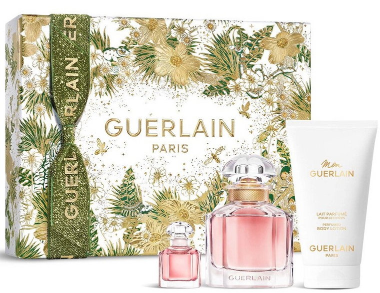 Zestaw damski Guerlain Mon Guerlain Woda perfumowana 50 ml + Woda perfumowana 5 ml + Balsam do ciała 75 ml (3346470147713). Perfumy damskie