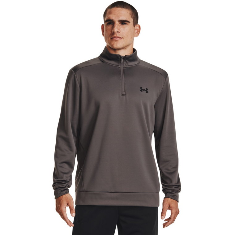 Męska bluza treningowa nierozpinana UNDER ARMOUR UA Armour Fleece 1/4 Zip - oliwkowa/khaki