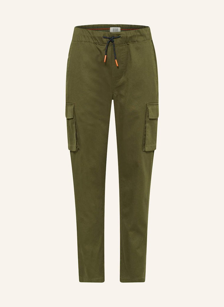 Scotch & Soda Bojówki Cargohose Loose Tapered Fit gruen