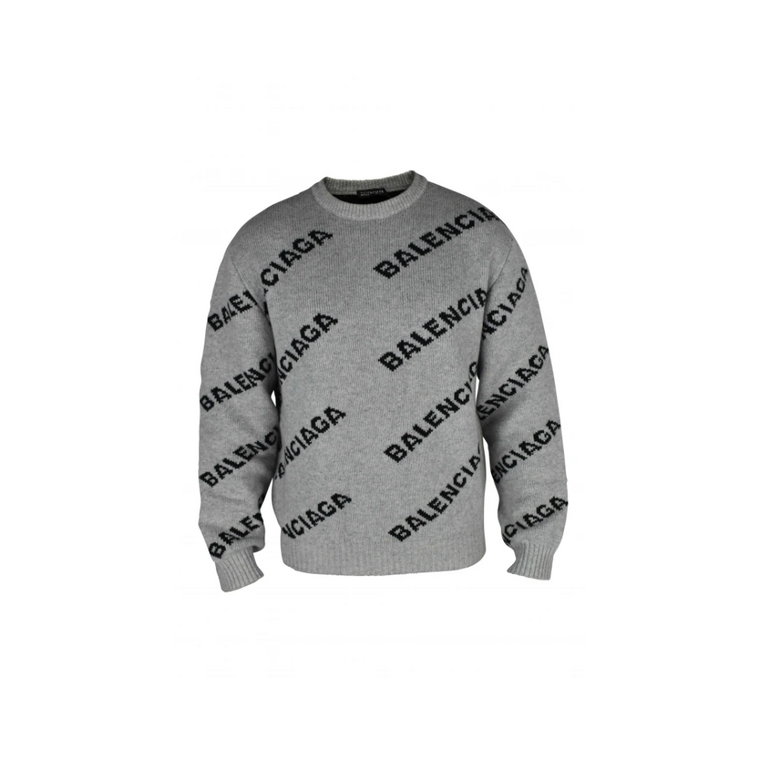 Ikoniczny Sweter z Logo dla Mężczyzn Balenciaga