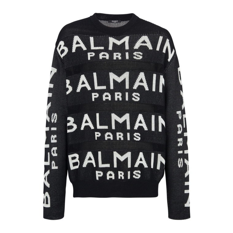 Sweter z logo Balmain