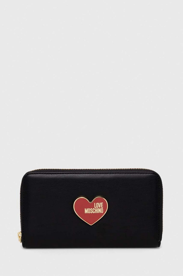 Love Moschino portfel damski kolor czarny