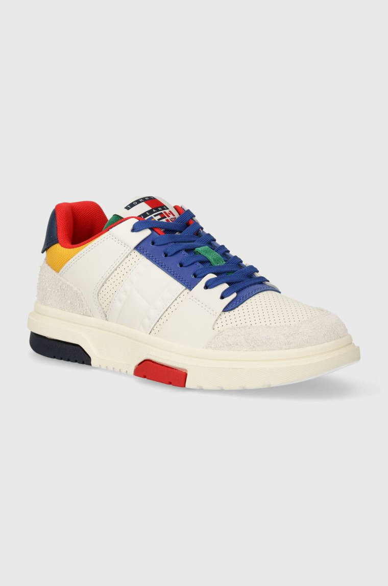 Tommy Jeans sneakersy skórzane THE BROOKLYN ARCHIVE GAMES kolor multicolor EN0EN02647