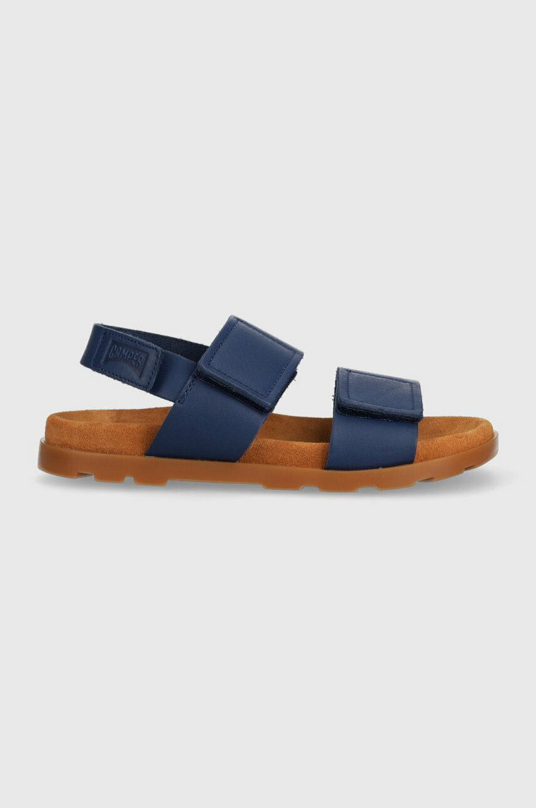 Camper sandały skórzane dziecięce kolor niebieski
