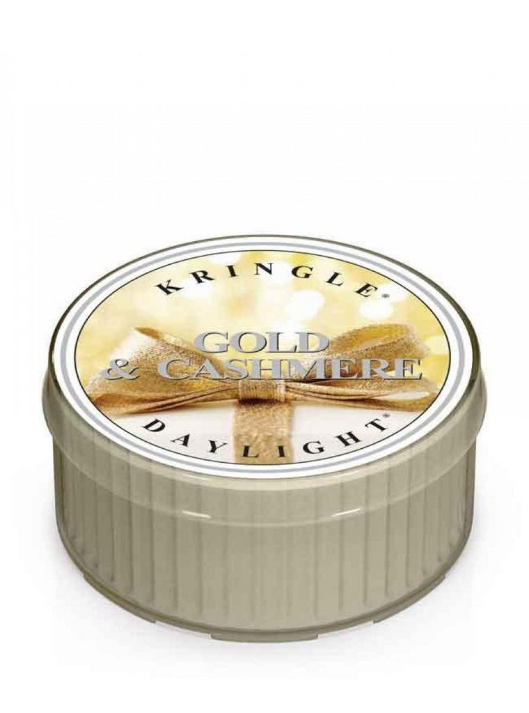 Kringle Candle, Gold & Cashmere, świeca zapachowa daylight, 1 knot