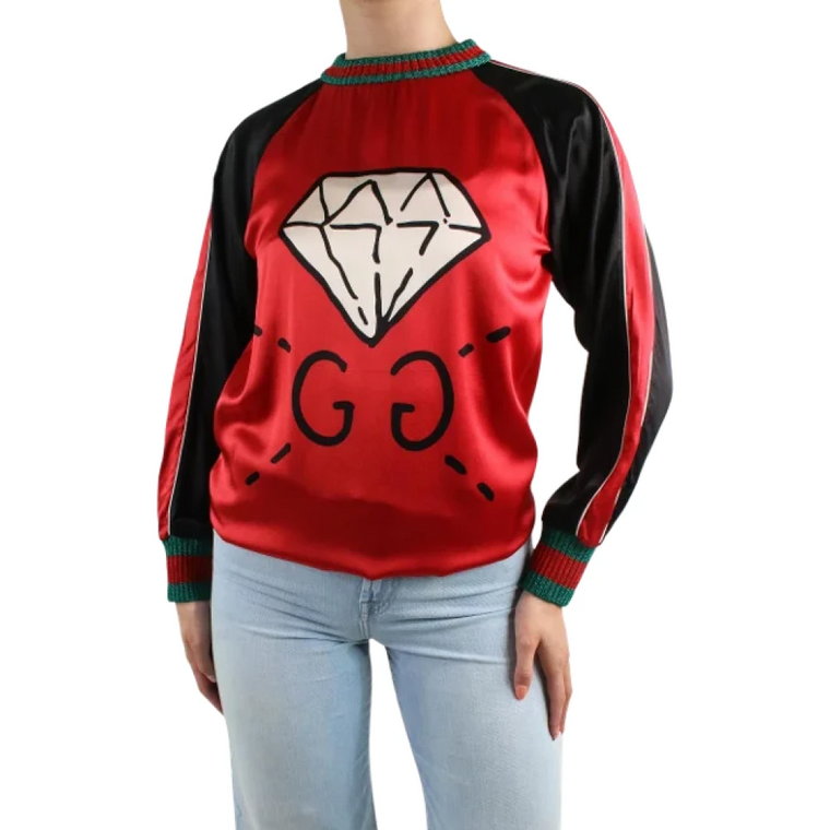 Pre-owned Silk tops Gucci Vintage