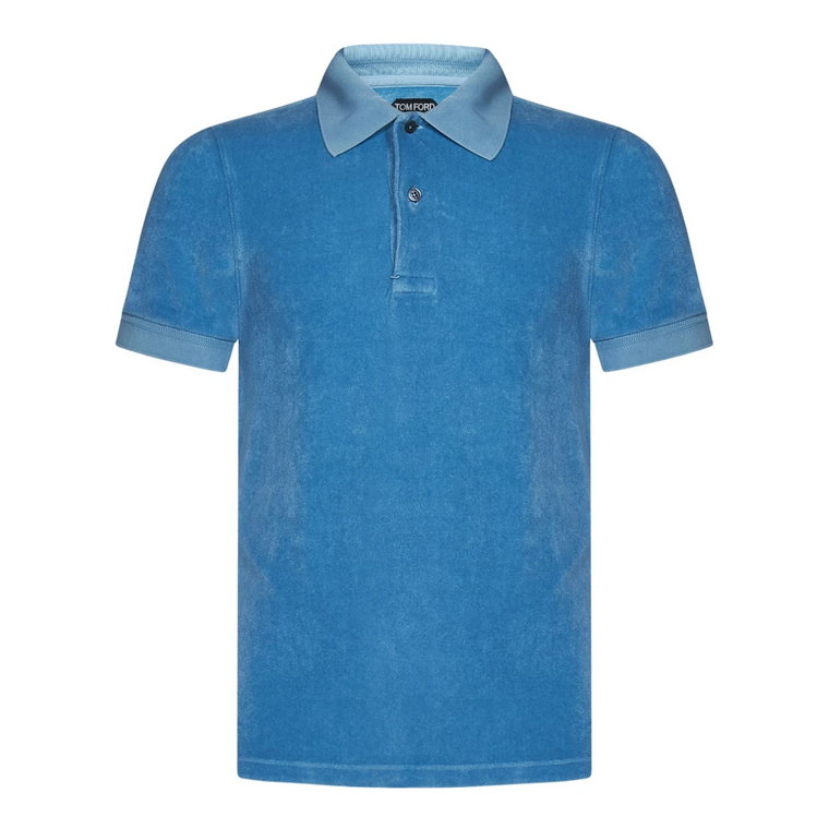 Jasnoniebieska Koszulka Aqua - Ulepsz swoją garderobę męską Tom Ford