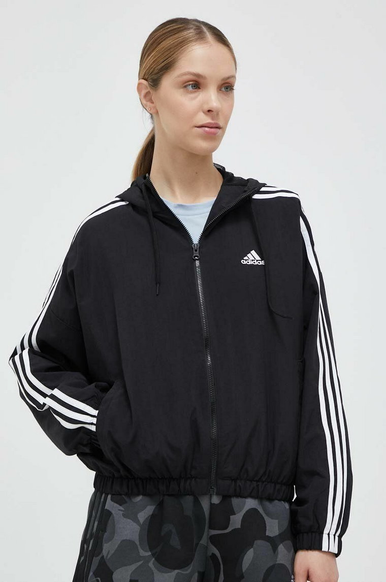 adidas kurtka Essentials damska kolor czarny przejściowa HT3399