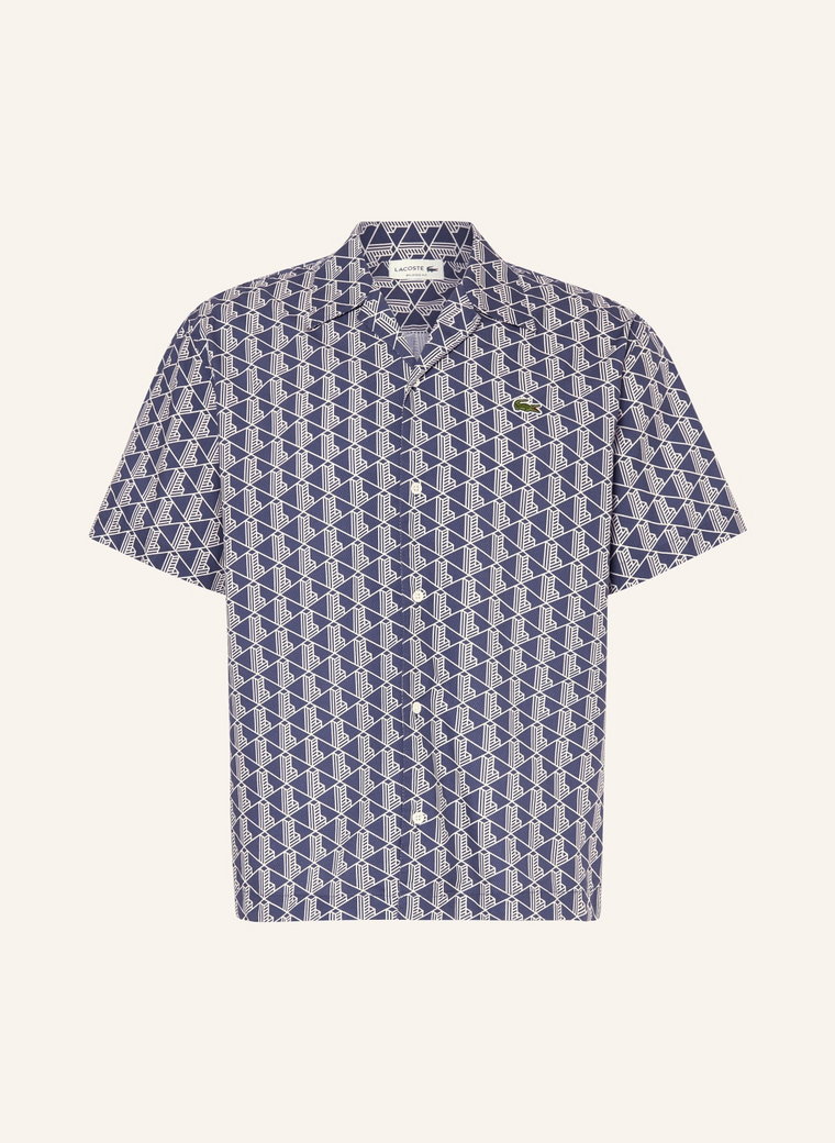 Lacoste Koszula Z Klapami Relaxed Fit blau