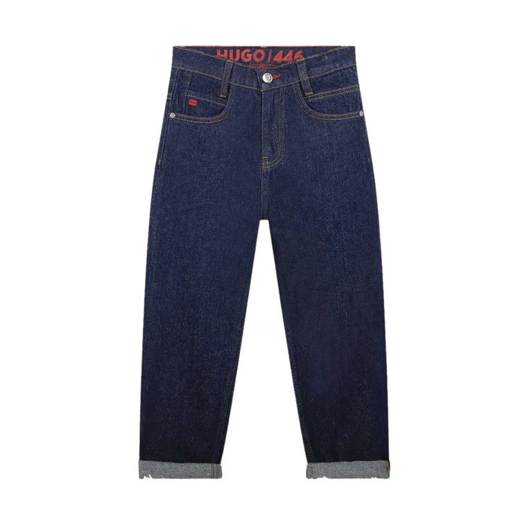 Ciemne Jeansy Skateboardowe Hugo Boss