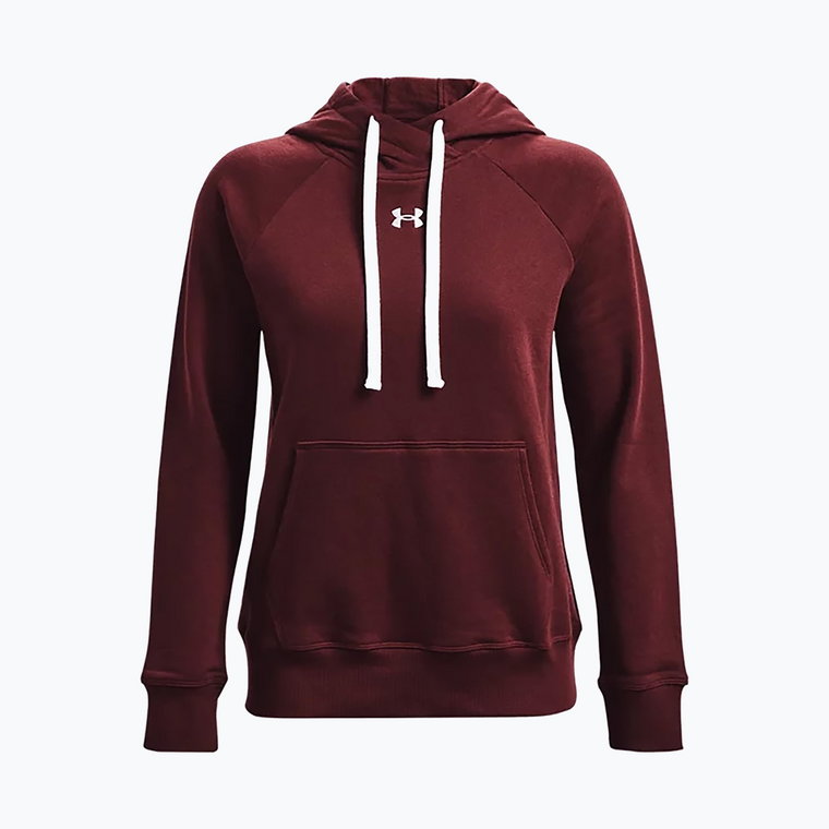 Bluza damska Under Armour Rival Fleece Hb Hoodie chestnut red/white