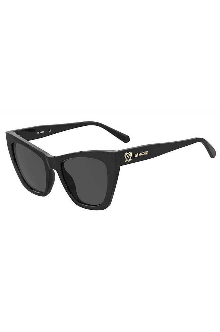 Love Moschino okulary przeciwsłoneczne damskie kolor czarny MOL070/S