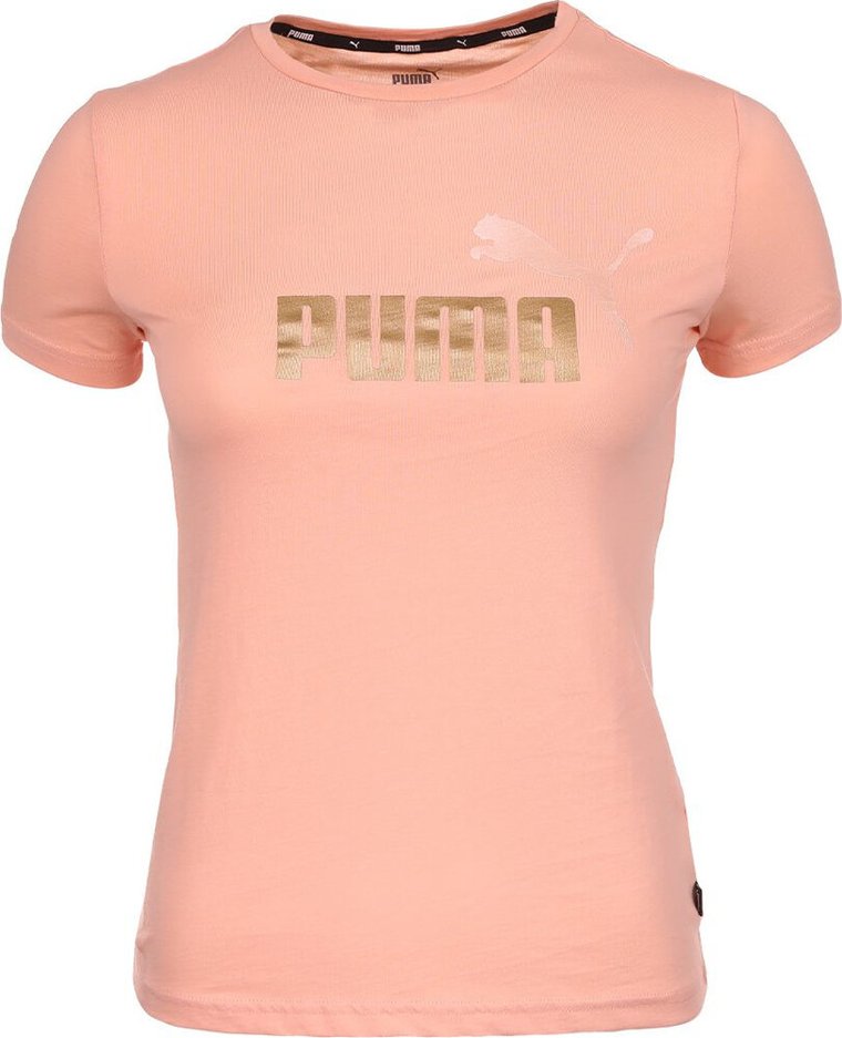 Koszulka Dla Dzieci Puma Ess+ Logo Tee Brzoskwiniowa 587041 91 r 152cm