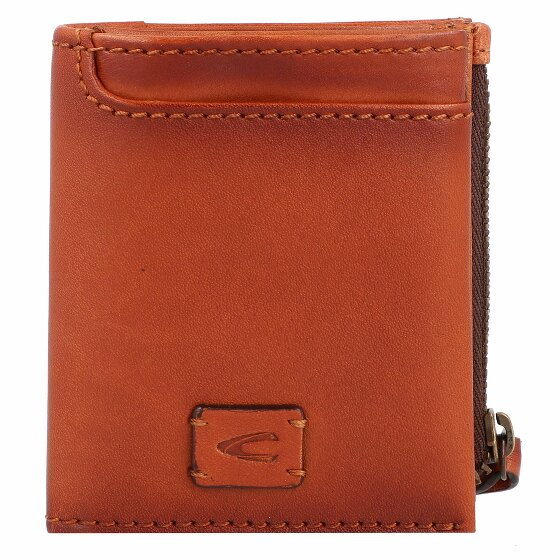 camel active Ładny skórzany portfel RFID 8 cm cognac