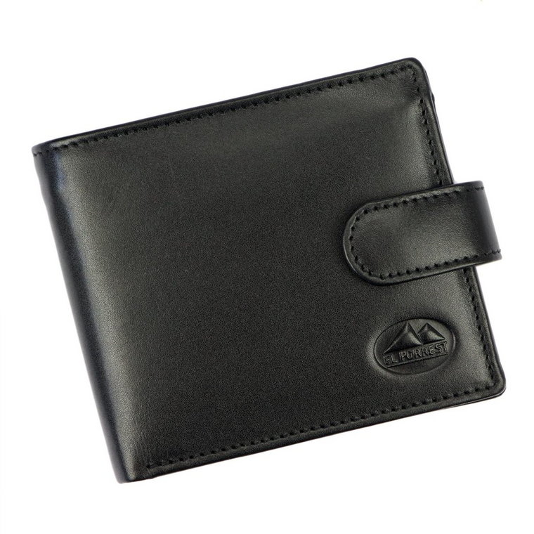 Męski pojemny portfel skórzany EL FORREST z RFID