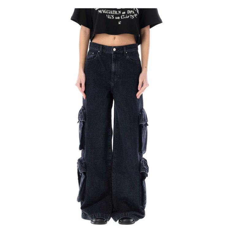 Baggy Cargo Denim Spodnie Amiri