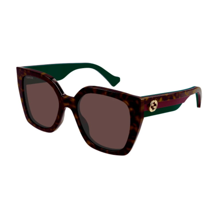 Okulary przeciwsłoneczne w kształcie kwadratu Gg1300S-002-55 Havana Gucci