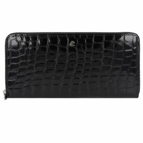 Esquire Nizza Portfel Ochrona RFID Skórzany 18.5 cm schwarz