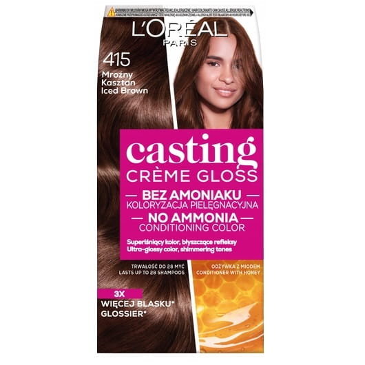 L'Oreal Paris Casting Creme Gloss farba do włosów 415 Mroźny Kasztan