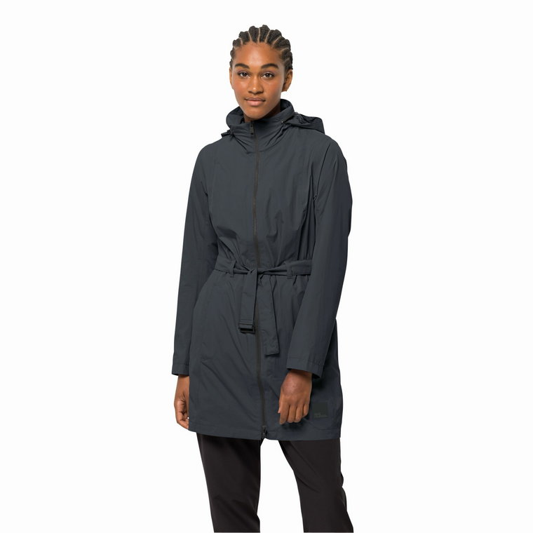 Damska parka Jack Wolfskin NORDEN PORT COAT W phantom - XS