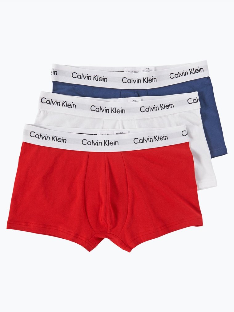 Calvin Klein Obcisłe bokserki pakowane po 3 szt. Mężczyźni Bawełna wielokolorowy jednolity, S