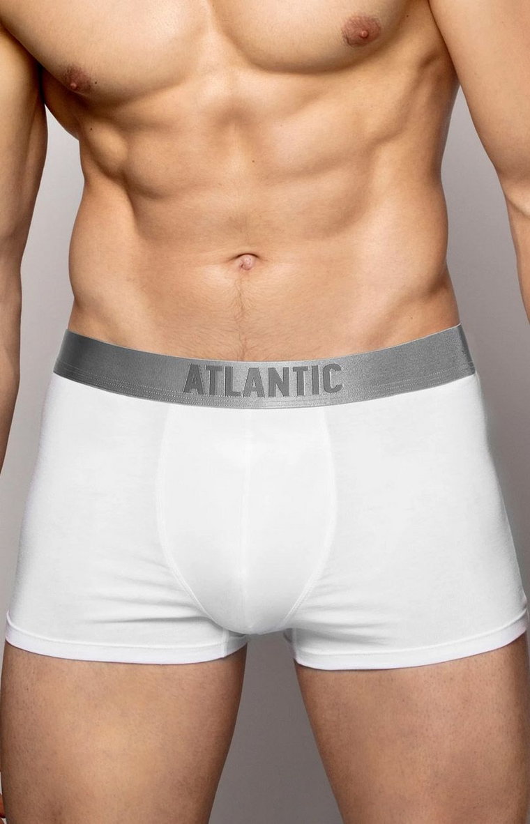 Atlantic białe bokserki męskie BMH-012, Kolor biały, Rozmiar S, ATLANTIC