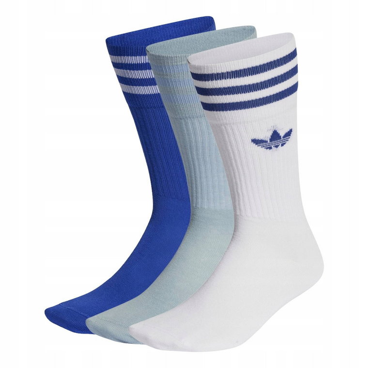 Skarpety Adidas Originals Solid Crew Socks 39-42 3Pak wysokie skarpetki