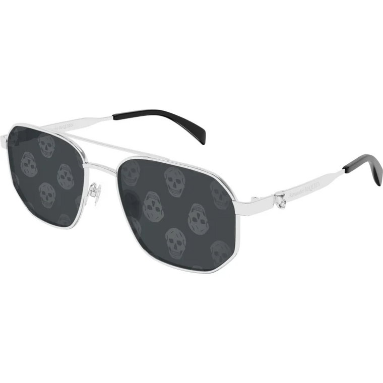 Alexander McQueen Okulary przeciwsłoneczne AM0458S-004 58 METAL