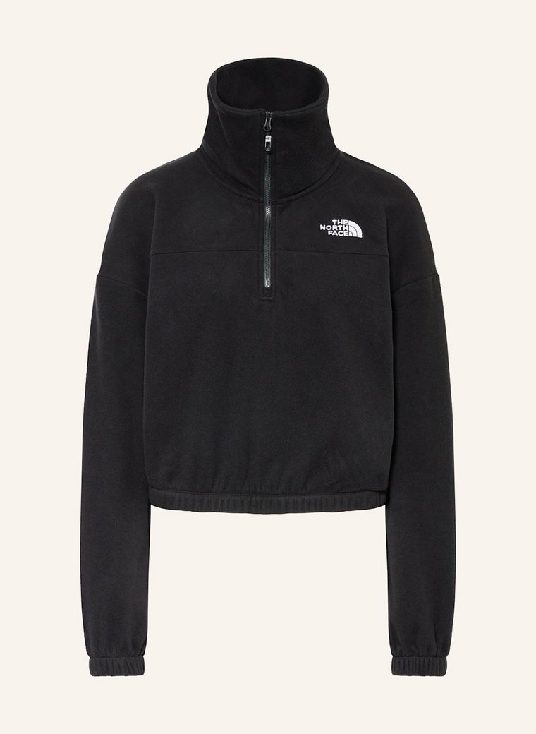 The North Face Sweter Typu Troyer Z Polaru schwarz