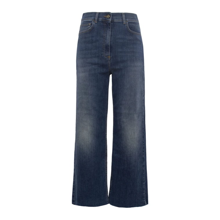 "Krótkie jeansy z wysokim stanem" Elisabetta Franchi