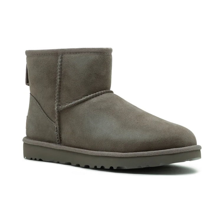 UGG Skórzane śniegowce W Classic Mini II | z dodatkiem wełny