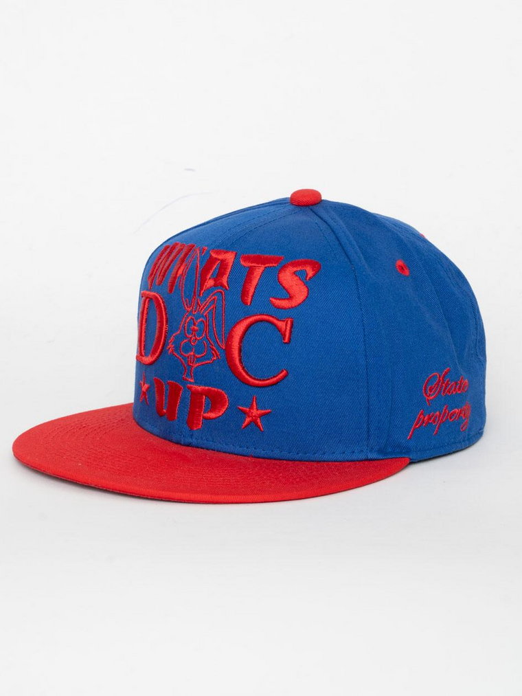 Czapka Z Daszkiem Snapback Niebiesko-Czerwona Royal Blue What's Up